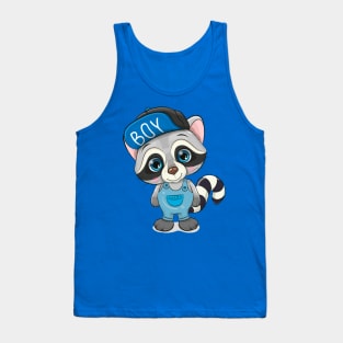 Cute Raccoon boy Tank Top